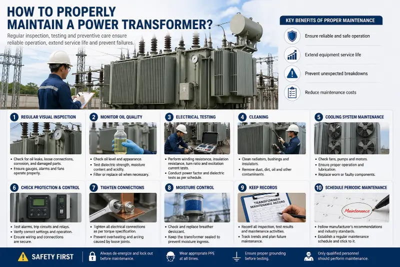 Kako pravilno vzdrževati energetski transformator?